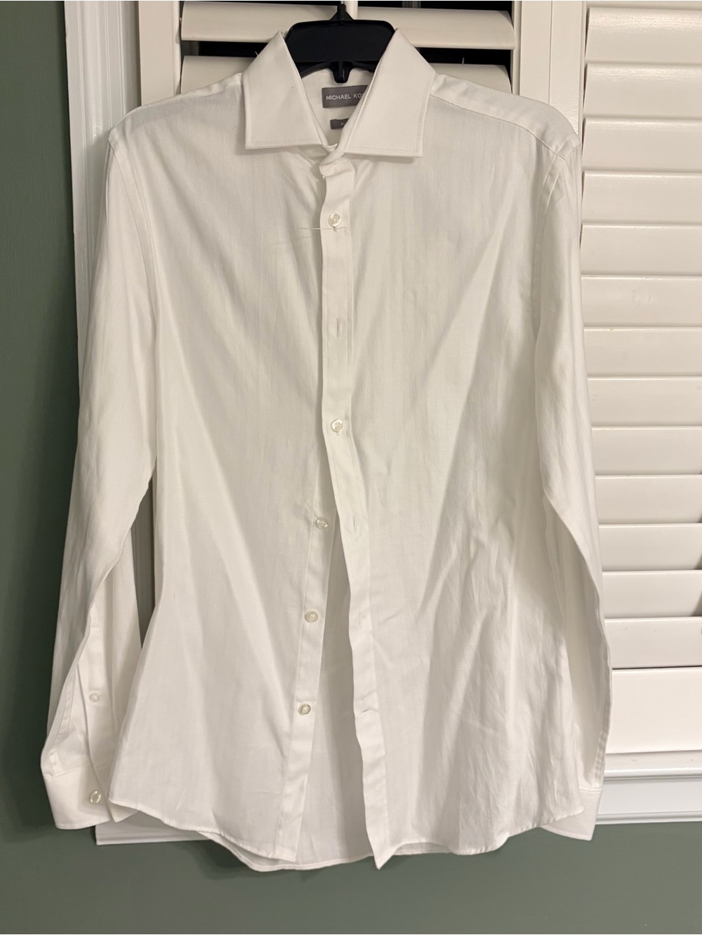 NWT Michael Kors Men’s White Dress Shirt